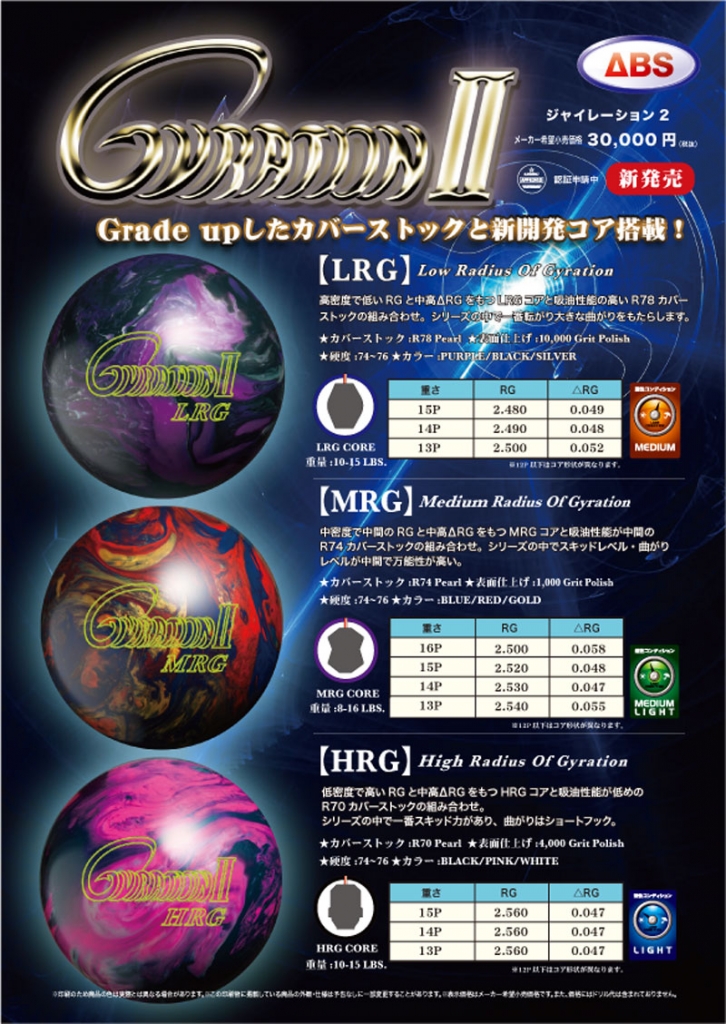 GYRATIONⅡ ジャイレーション2・HRG|ボウリング プロショップ 用品 ...