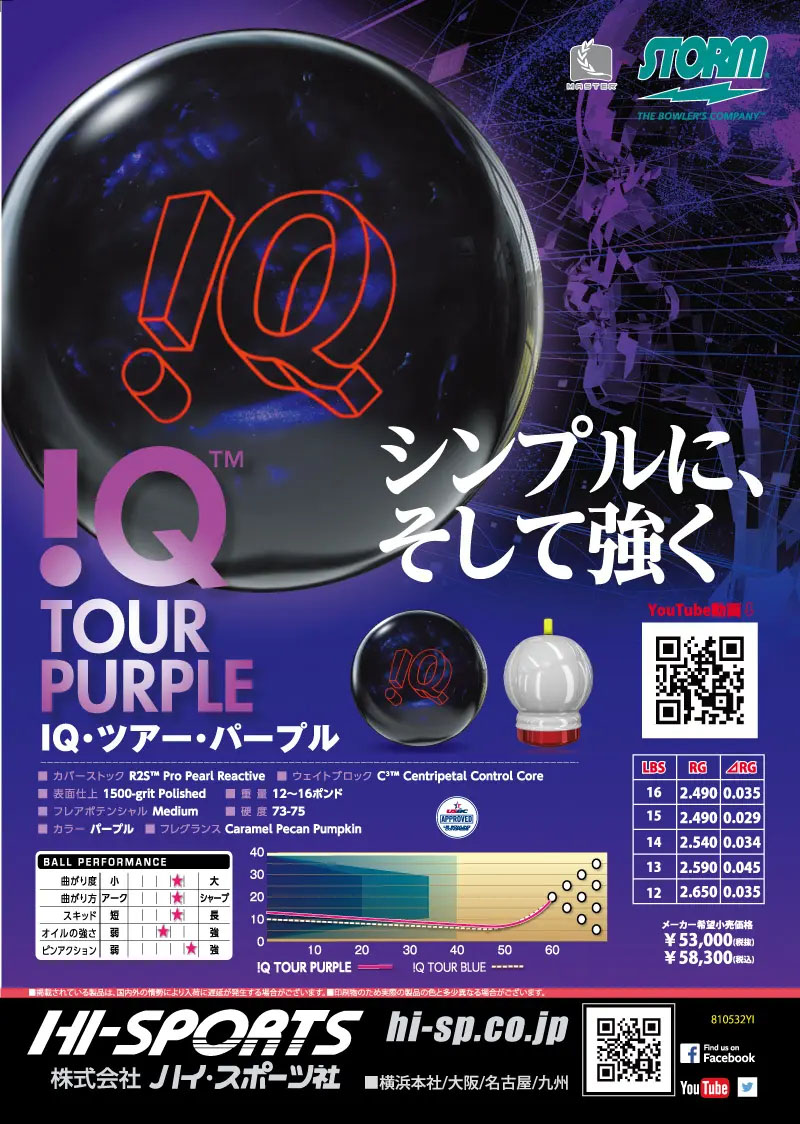 IQツアー・パープル15ポンド