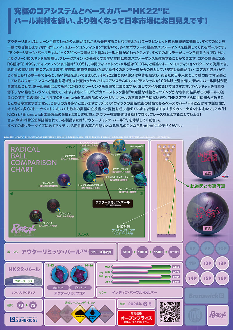 OUTERLIMITS PEARL アウターリミッツ・パール 15ポンド