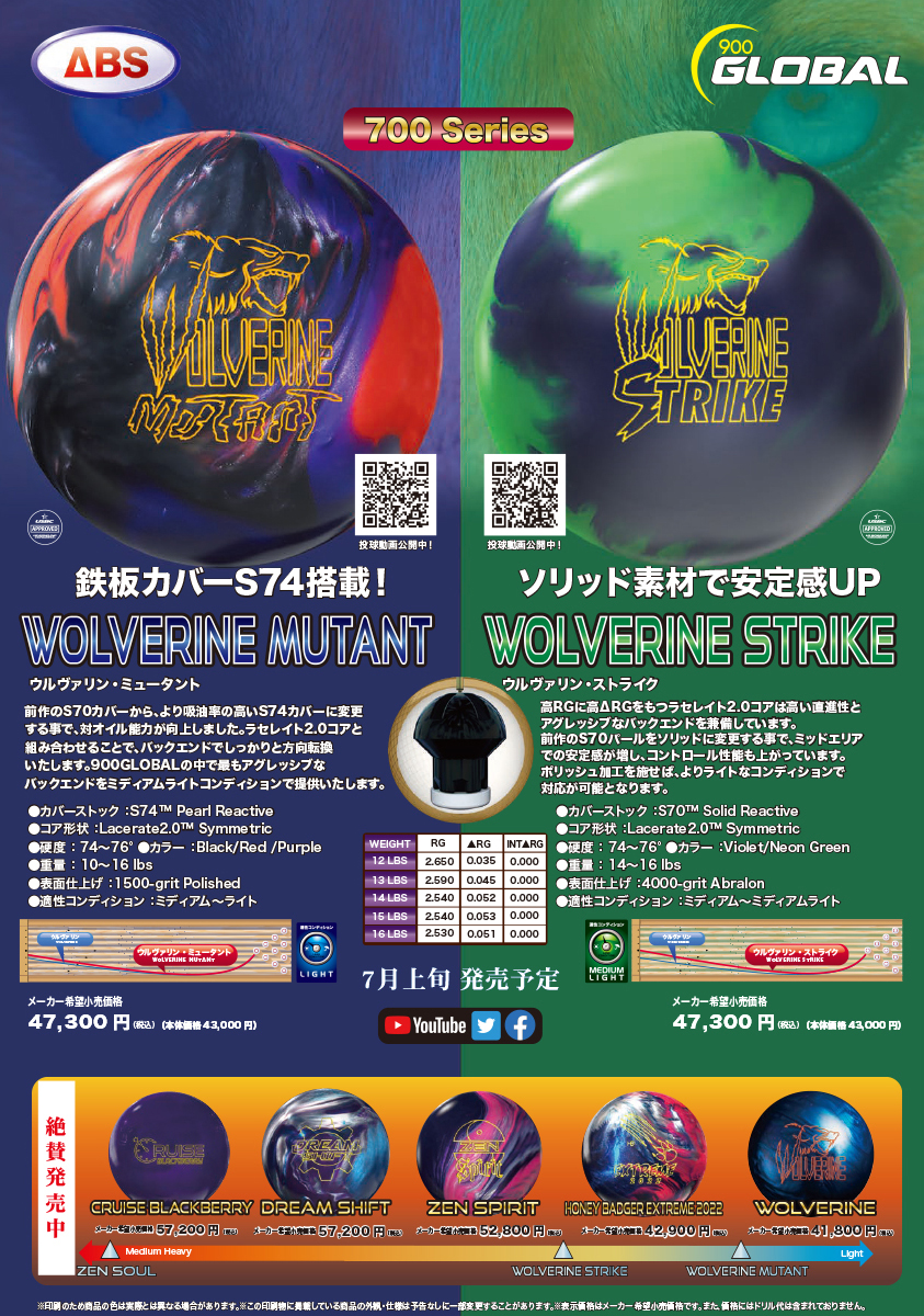 ウルヴァリン・ストライク 16ポンドのみ|ボウリング プロショップ 用品 
